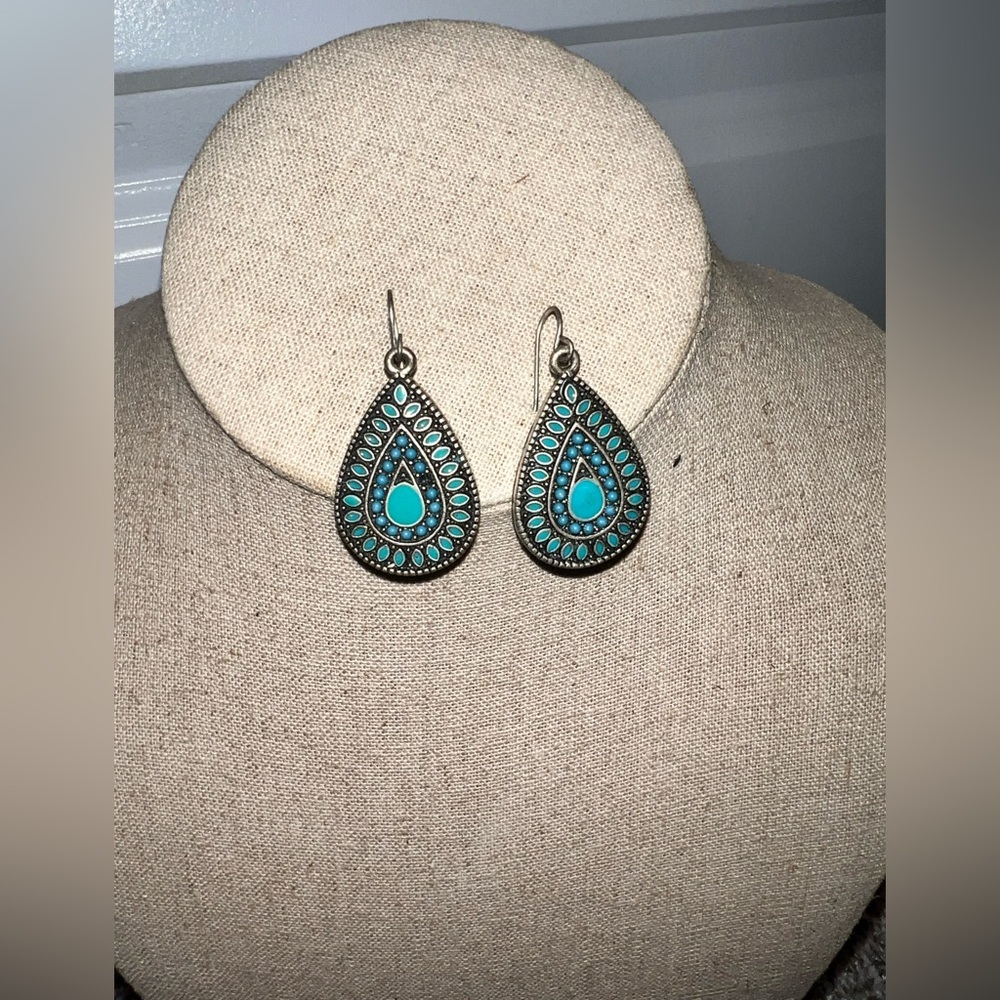 Turquoise Teardrop Earrings